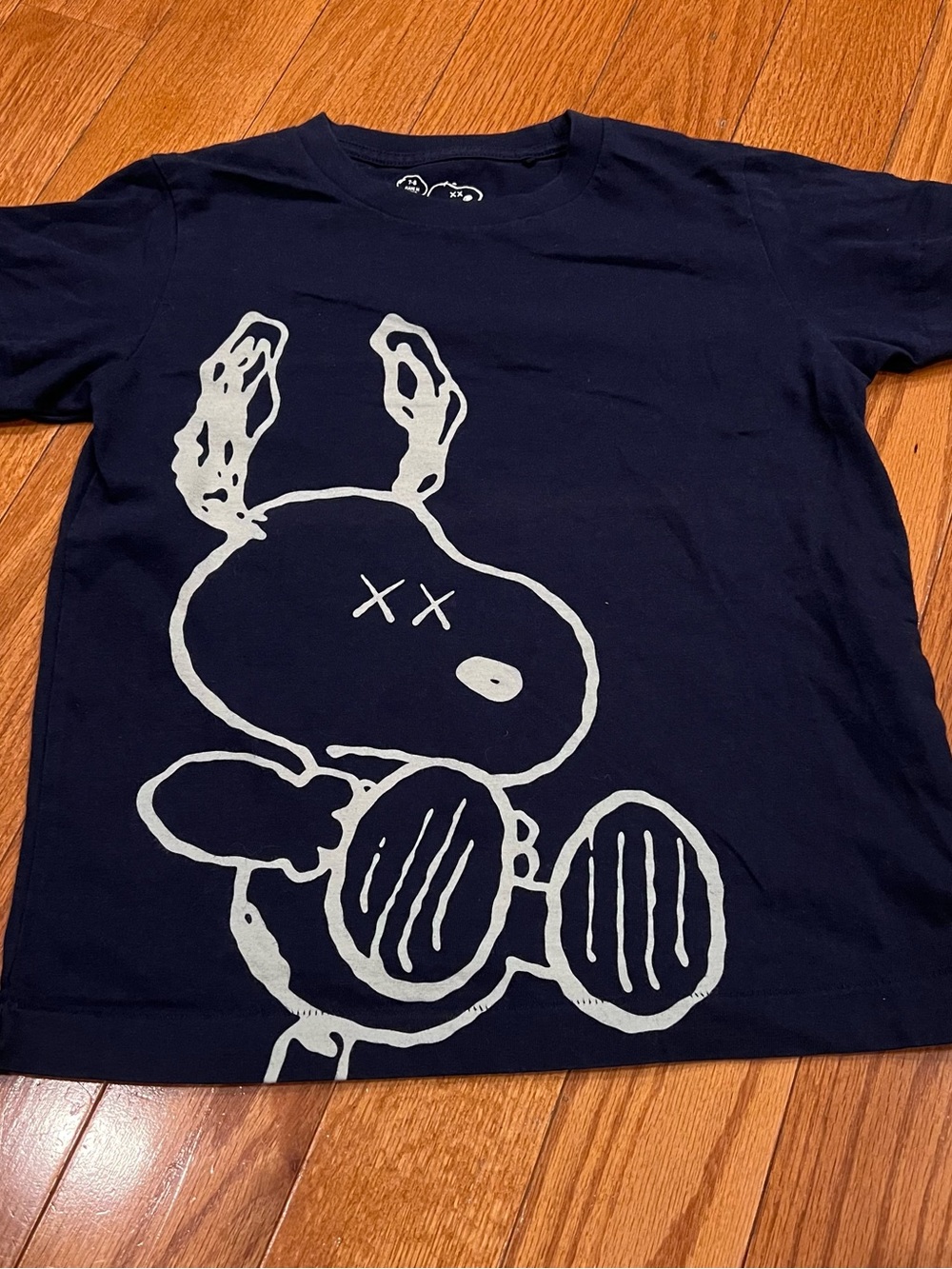 Kids Uniqlo x Kaws x Peanuts Snoopy Blue Youth Medium T-Shirt Size 7/8